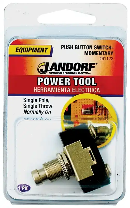Trending Jandorf 61122 Switch, 10/15 A, 125/250 V, SPST, Screw Terminal, Black/Silver