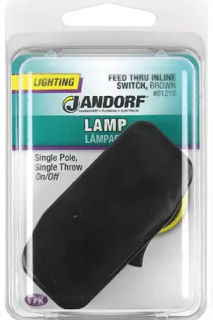 Best Choice Jandorf 61210 Switch, 3 A, 125 V, Screw Terminal, Brown