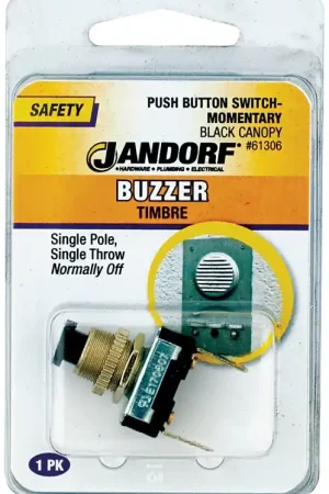 Bargain Jandorf 61306 Switch, 3/6 A, 120/240 V, SPST, Screw Terminal, Black