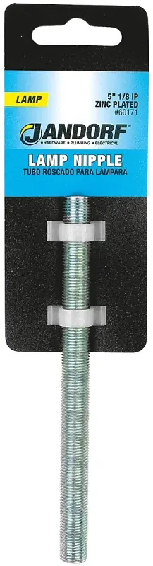 Affordable Jandorf 60171 Lamp Nipple, 5 in L Dimensions, Zinc