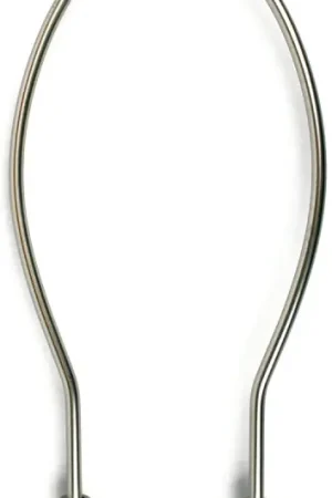 Budget Jandorf 60124 Lamp Harp, 8 in L, Brushed Pewter Fixture