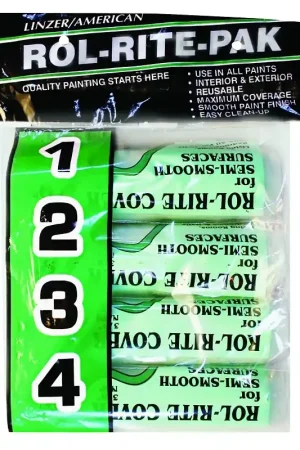 Affordable Linzer 9384 Roller Cover, 3/8 in Thick Nap, 9 in L, Polyester Cover, Green