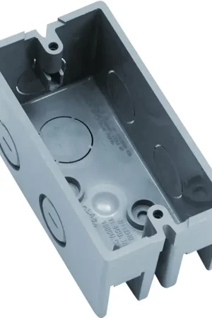 Super Sale Carlon B112HB Handy Box, 1-Gang, 6-Knockout, 1/2 in Knockout, Plastic, Gray, Screw