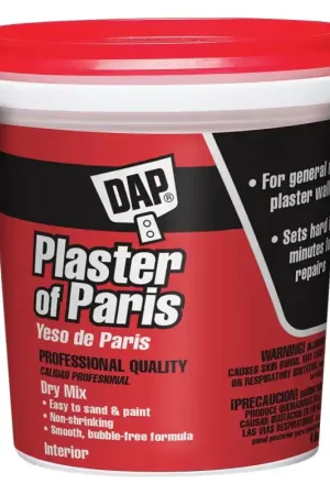 DAP 10308 Plaster of Paris, Powder, White, 4 lb Tub, Pack of 6 Today Only