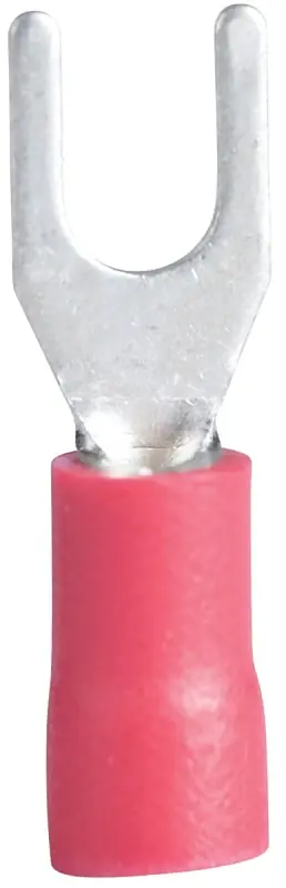 While Supplies Last Gardner Bender 20-112 Spade Terminal, 600 V, 22 to 18 AWG Wire, #8 to 10 Stud, Vinyl Insulation, Red, 1 in L Dimensions