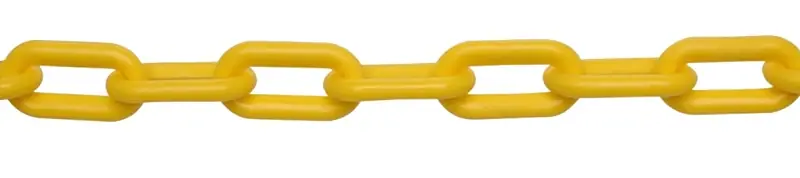 Buy Direct Campbell 099-0836 Decorator Chain, Yellow, 0.4 in W Inside Link, #8, 138 ft L, Plastic