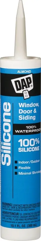 DAP 08649 Window and Door Sealant, Almond, -40 to 400 deg F, 9.8 fl-oz Cartridge, Pack of 12 New Release
