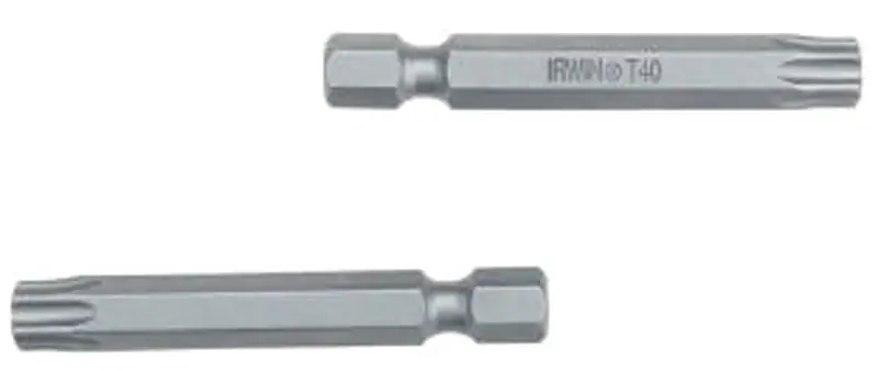 Authentic Irwin 93330 Power Bit, T27 Drive, Torx Drive, 1/4 in Shank, Hex Shank, 1-15/16 in L, High-Grade S2 Tool Steel