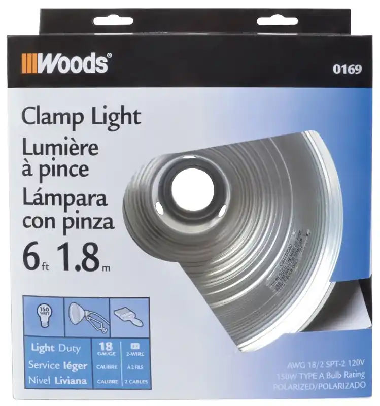 CCI 0169 Clamp Light, 8-1/2 in Dia Dimensions, 150 W, Incandescent Lamp Buy Today