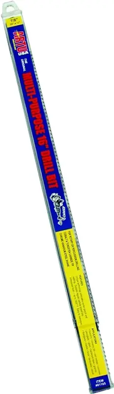 ARTU 01165 Jobber Drill Bit, 7/16 in Dia, 16 in OAL, Parabolic Flute, Straight Shank Luxury