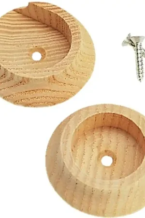 Bargain Waddell 410DP Closet Pole Socket, For: 1-3/8 in Closet Pole, Hardwood