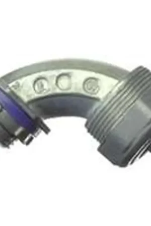 While Supplies Last Halex 91695 Liquidtight Connector, 90 deg Angle, 1/2 in, Zinc, 1/BAG