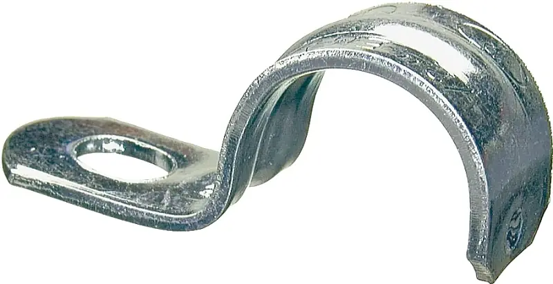 Weekend Sale Halex 26154 1-Hole EMT Conduit Strap, 1-1/4 in, Steel, Galvanized, 4/BAG