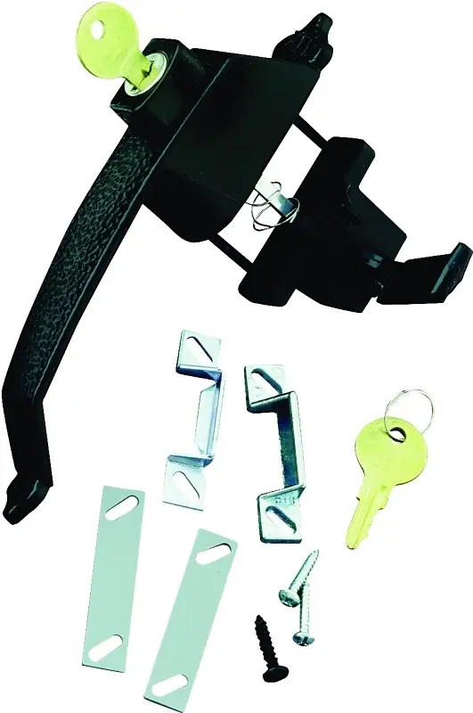 Wright Products VCK333X3BL Pushbutton Latch, 3/4 to 1-1/4 in Thick Door Order Now