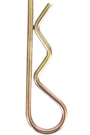 Koch 4022613 Wire Hair Pin Clip, 4 in L, Yellow Zinc Genuine