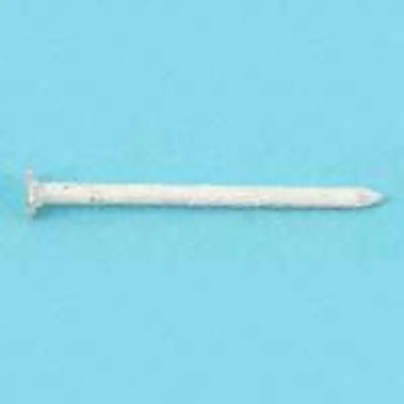 Authentic Maze SST31128252 Finishing Nail, 3D, 1-1/4 in L, Stainless Steel, Checkered Head, Plain Shank, White, 1 lb
