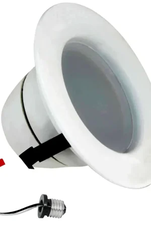 Brand New Feit Electric LEDR4/950CA Recessed Downlight, 540 Lumens, 3.8 in Dia x 3.45 in H Dimensions, 5000 K Color Temp