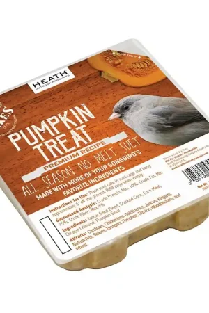 Don't Miss Out Heath DDC7-12 Cracked Corn Crafted Suet Cake, 11.75 oz, Pumpkin