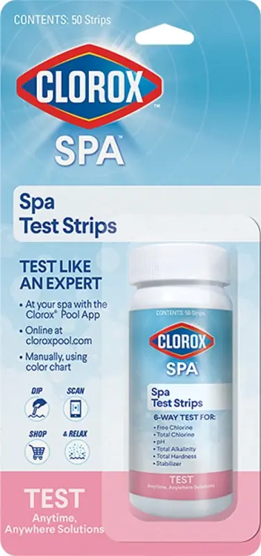 Authentic Clorox Spa 75030CSP Test Strip, 5-Test, Pack of 6