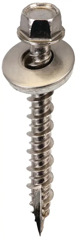 Acorn SW-MW15SS250 Screw, #9 Thread, High-Low, Twin Lead Thread, Hex Drive, 1-1/2 in Length Under Head Best Seller