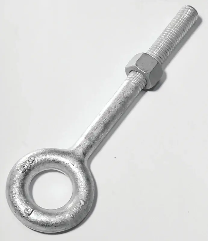 Special Offer Baron 24-1/2X6 Eye Bolt, 1/2 in Thread, 3 in L Thread, 1 in ID x 2 in OD Dia Eye, 6 in L Shank, 2200 lb Working Load