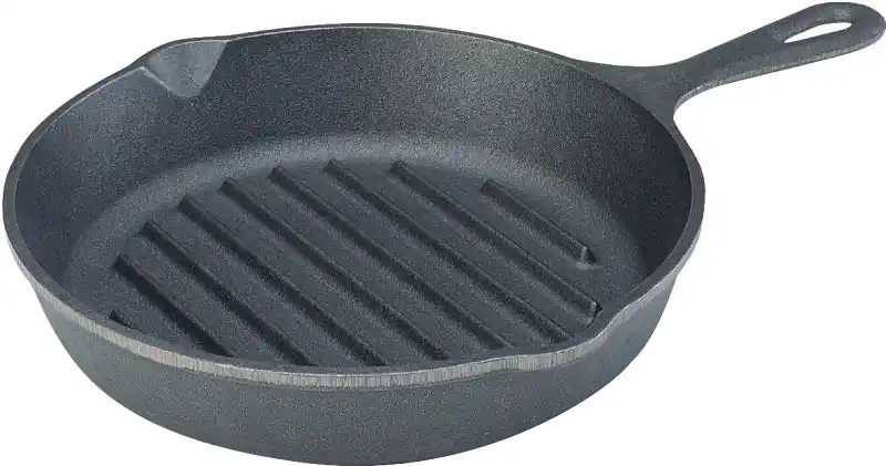Express Delivery Lodge L8GP3 Griddle Pan, 10.313 in Dia, Cast Iron, Black, Round