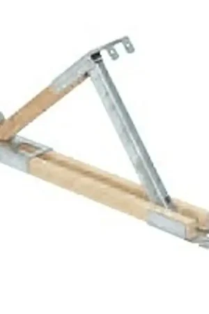 Clearance Qualcraft 2510 Roof Bracket, Adjustable, Maple Hardwood/Steel, Galvanized