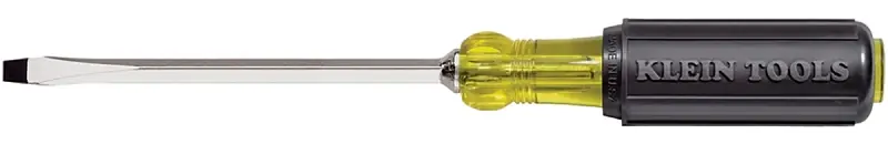 Cheap Klein Tools 600-6 Screwdriver, 5/16 in Drive, Keystone Drive, 10-15/16 in OAL, Rubber Handle, 6 in L Shank