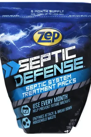 Zep Septi-Pak Series ZSTP6 Septic System Treatment, Solid, Brown, Mild, 12 oz Pouch Hot Picks