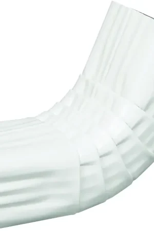 Amerimax 27064 Front Gutter Elbow, Aluminum, White Limited Time
