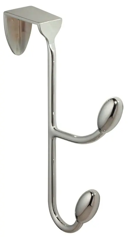 Factory Price iDESIGN 76500 Door Hook, 10 lb, 2-Hook, Steel, Chrome