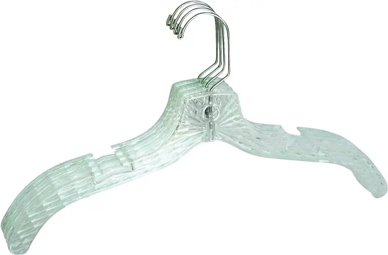 Limited Offer Merrick C73410-D12 Dress Hanger, Plastic, Clear, Pack of 12
