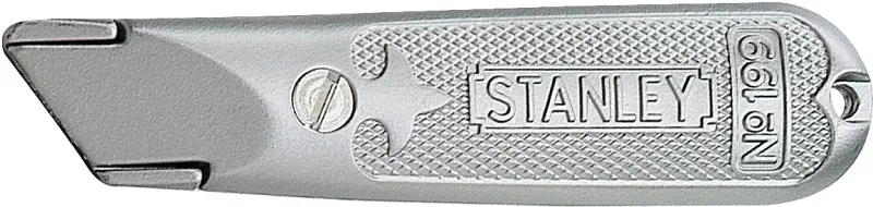 Best Choice STANLEY Classic 199 10-209 Utility Knife, 3 in W Blade, HCS Blade, Straight Handle, Gray Handle