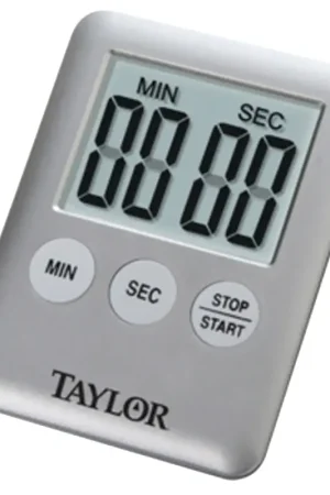 Taylor 5842N15 Timer, LCD Display, 0 min 0 sec to 99 min 59 sec, Gray Markdown
