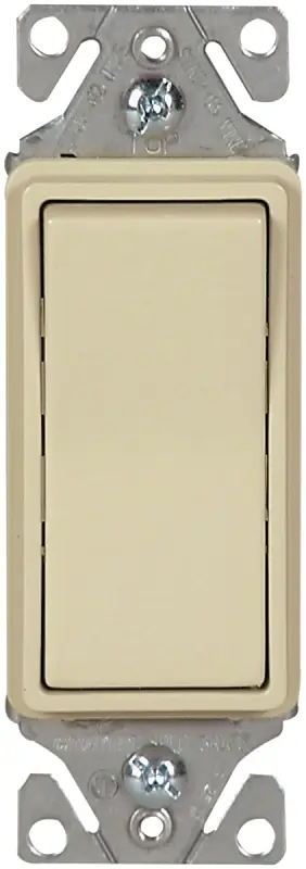 Affordable Eaton Wiring Devices 7500 Series 7511V-BOX Rocker Switch, 15 A, 120/277 V, SPST, Lead Wire Terminal, Ivory