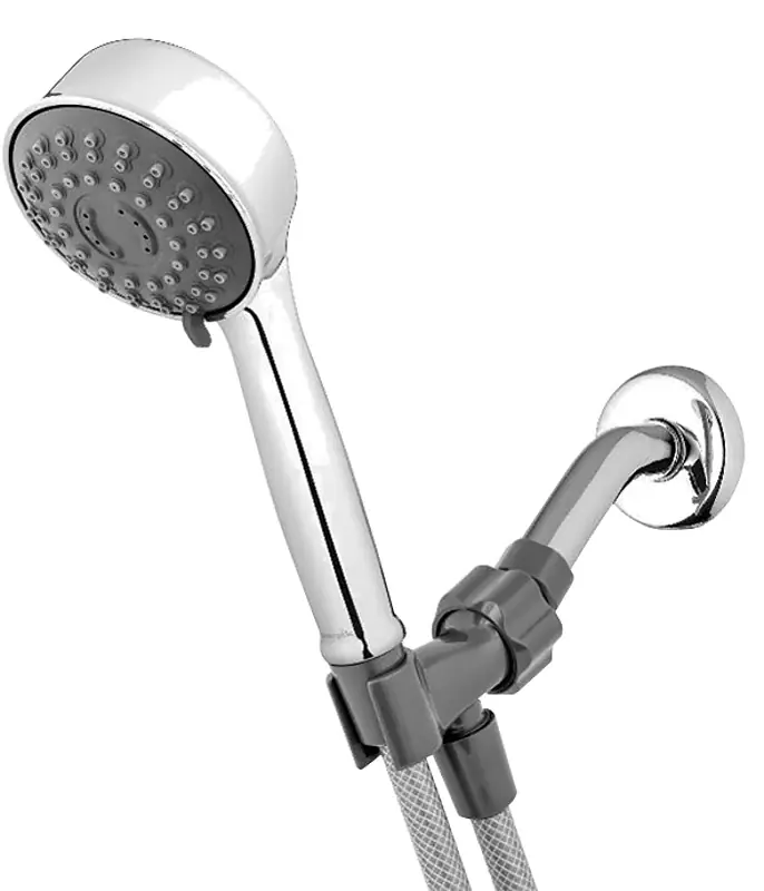 Waterpik PowerPulse Series XAU-643E Handheld Shower Head, 1.8 gpm, 6-Spray Function, Chrome, 60 in L Hose Trusted Brand