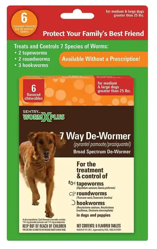 Sentry 3933 Dewormer, 6 Count, Tablet Today Only