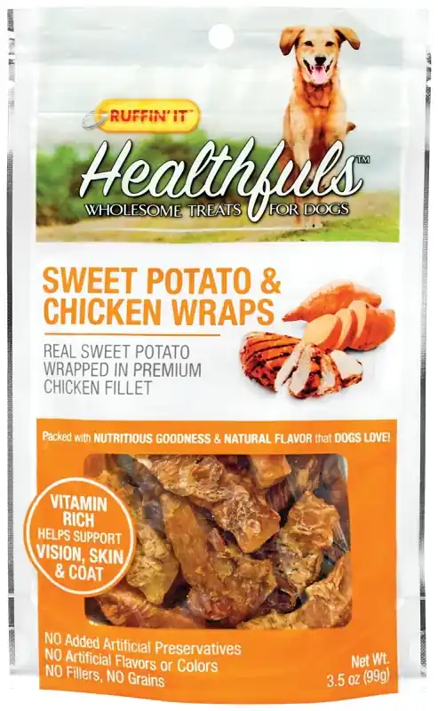 Big Sale Ruffin'It 08316 Wholesome Dog Treat, 3.5 oz, Ingredients: Sweet Potato Wrapped in Premium Chicken Fillet