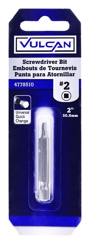 Certified Vulcan 305971OR Screwdriver Bit, S2 Chrome Molybdenum Steel