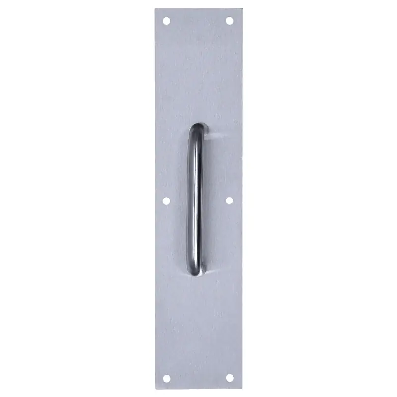 Tell Manufacturing DT100067 Door Pull Plate, 3-1/2 in W, Stainless Steel, Satin Premium