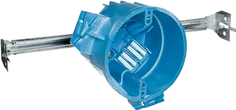 Carlon BH525H Ceiling Box, Nail Mounting, 4 in W, 4 in D, 3 in H, 1-Gang, Polycarbonate, Blue Factory Price