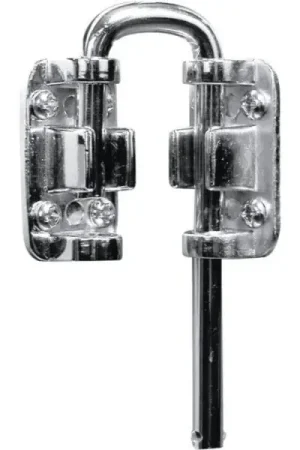 Best Seller Prime-Line U 9846 Sliding Door Lock, 1-1/8 in L x 2 in W x 2 in H Dimensions, For: Showcase Sliding Doors, Steel