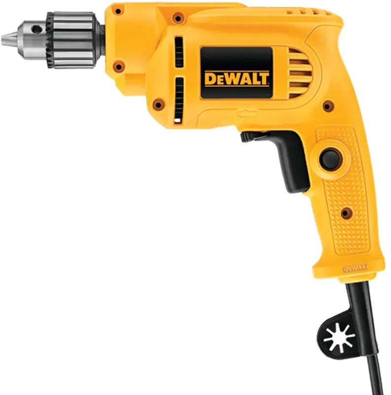 DEWALT DWE1014 Electric Drill, 7 A, 3/8 in Chuck, Keyed Chuck, Includes: (1) Chuck Key with Holder Bargain