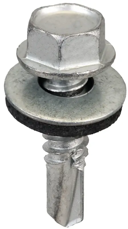 Acorn SW-MM141G250 Screw, #14 Thread, Hex Drive, Self-Drilling, Self-Tapping Point, Galvanized Steel Fan Favorite