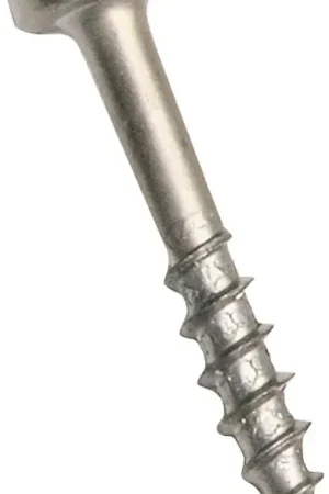 Trusted Brand Kreg SPS-C1 - 100 Pocket-Hole Screw, #7 Thread, 1 in L, Coarse Thread, Pan Head, Square Drive, Steel, Zinc, 100 PK