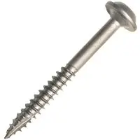 Final Sale Kreg SML-F150-100 Pocket-Hole Screw, #7 Thread, 1-1/2 in L, Fine Thread, Maxi-Loc Head, Square Drive, Steel, Zinc