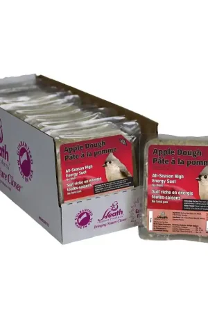Grab Now Heath DD-13 Corn Wild Bird Food, 11.25 oz, All-Season, Suet, Cake, Apple Dough, Pack of 12