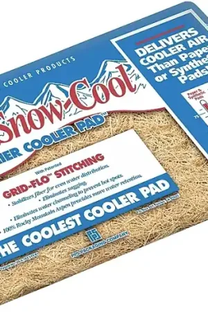 Best Choice Dial PIP6 Cooler Pad, 20 in L x 22 in W Dimensions, Premier, Fiber, Natural Wood, For: Evaporative Cooler Purge Systems, Pack of 24