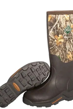 Big Sale The Original Muck Boot Company Woody Max Series WDM-RTE-RTR-100 Hunting Boots, 10, Brown/Realtree Edge Camo