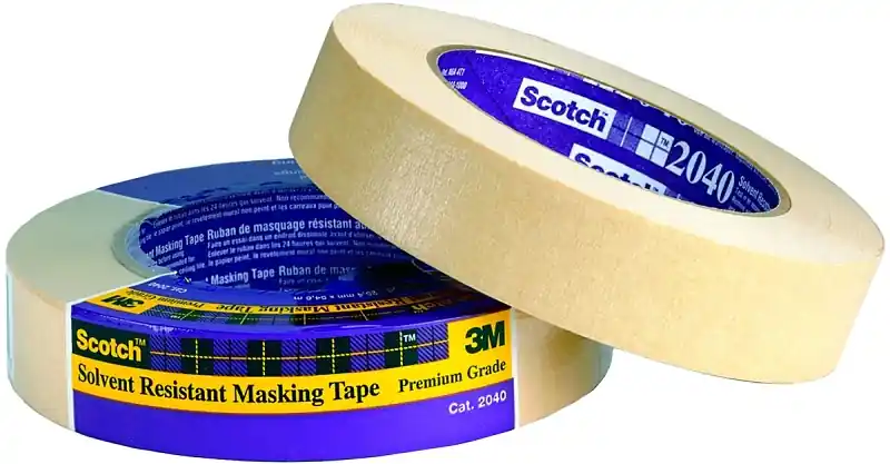 Brand New Scotch 2040-2A-BK Masking Tape, 60 yd L, 2 in W, Paper Backing, Natural, Pack of 6